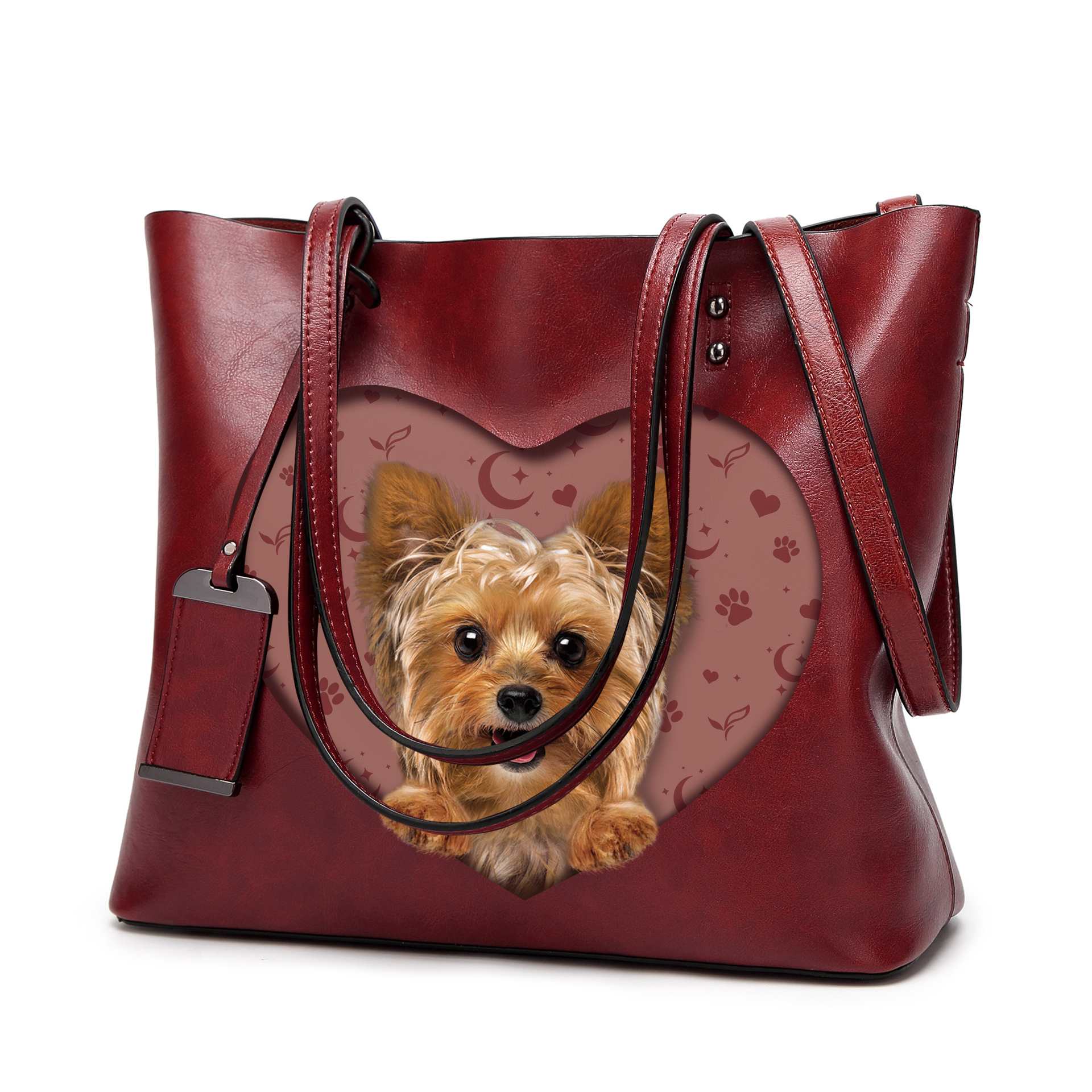 I Know I'm Cute - Yorkshire Terrier Glamour Handbag V2 - 7