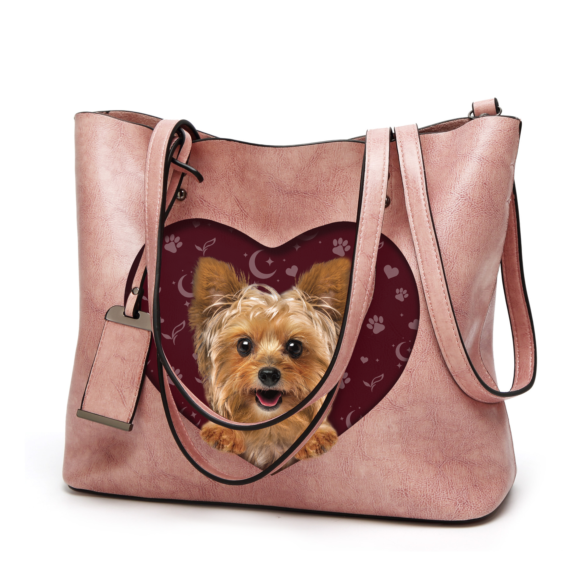 I Know I'm Cute - Yorkshire Terrier Glamour Handbag V2 - 8