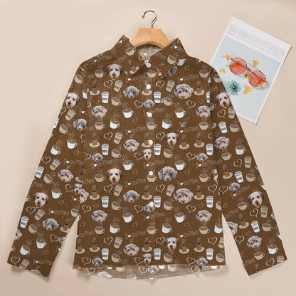 Ich liebe Kaffee und Aussiedoodle - Frauen-Shirt