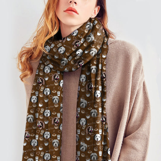 I Love Coffee And Bearded Collie - Follus Scarf