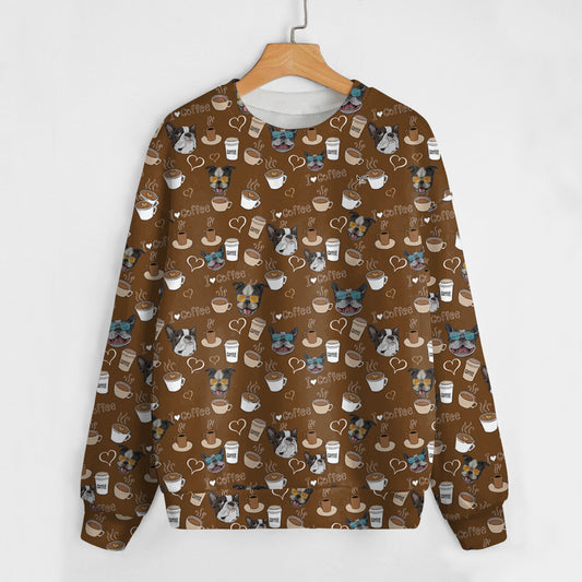 I Love Coffee And Boston Terrier - Follus Sweatshirt