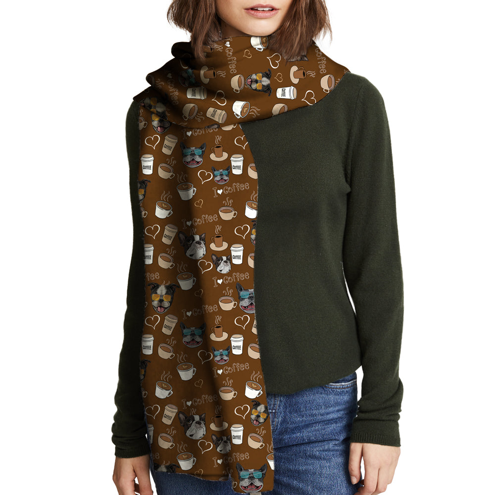 J'aime le café et le Boston Terrier - Follus Foulard