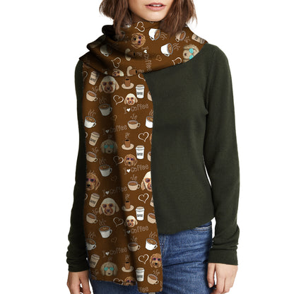I Love Coffee And Goldendoodle - Follus Scarf