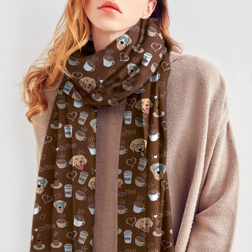 I Love Coffee And Labrador - Follus Scarf