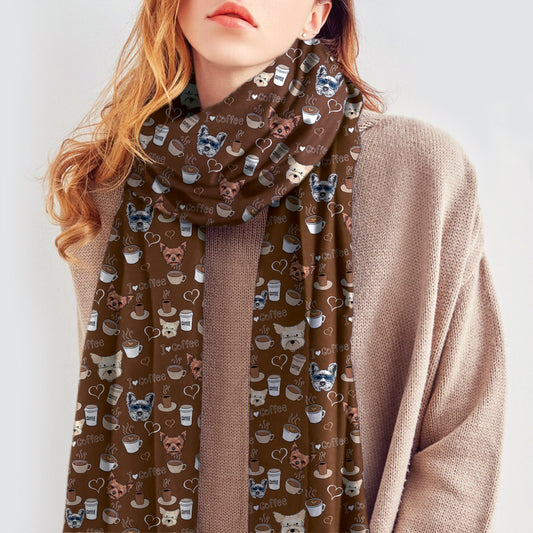 I Love Coffee And Yorkshire Terrier - Follus Scarf