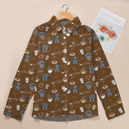 J'aime le café et le dogue napolitain - Chemise femme