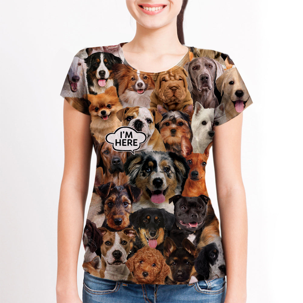 Ich bin hier - Australian Shepherd T-Shirt V1