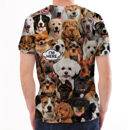 I'm Here - Bichon Frise T-shirt V1