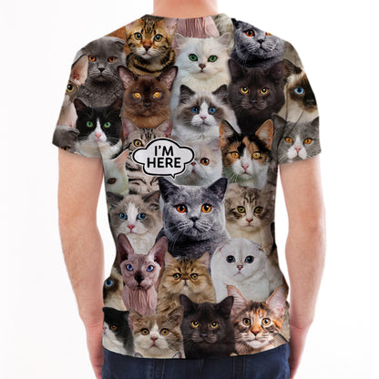 Je suis là - T-shirt British Shorthair Cat V1