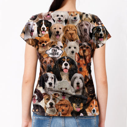 Ich bin hier - Cavalier King Charles Spaniel T-Shirt V1