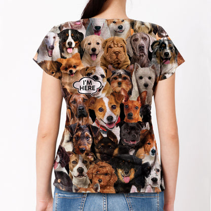 I'm Here - Jack Russell Terrier T-shirt V1