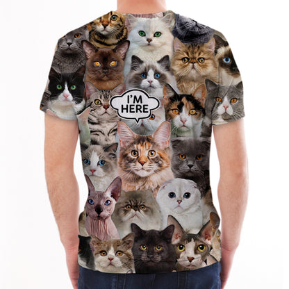 Ich bin hier - Maine Coon Cat T-Shirt V1