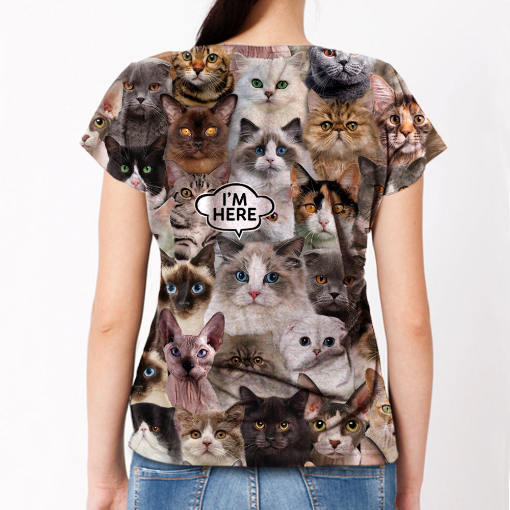 Je suis là - T-shirt Ragdoll Cat V1