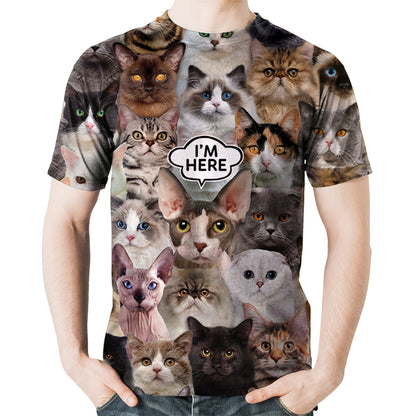 Ich bin hier - Sphynx Cat T-Shirt V1