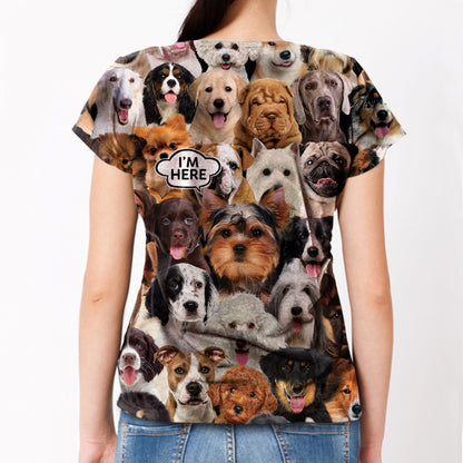 I'm Here - Yorkshire Terrier T-shirt V1