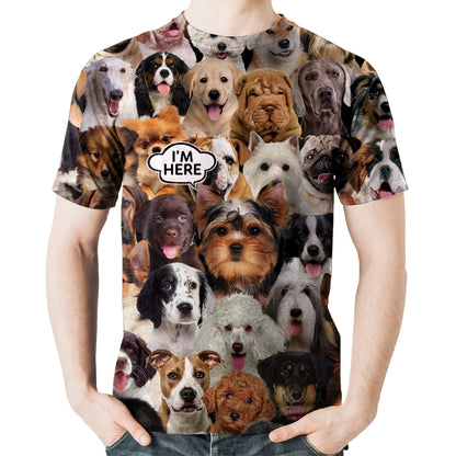 Je suis là - T-shirt Yorkshire Terrier V1