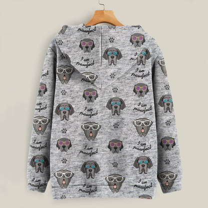 Ich bin Pawfect – Kapuzenpullover mit neapolitanischem Mastiff