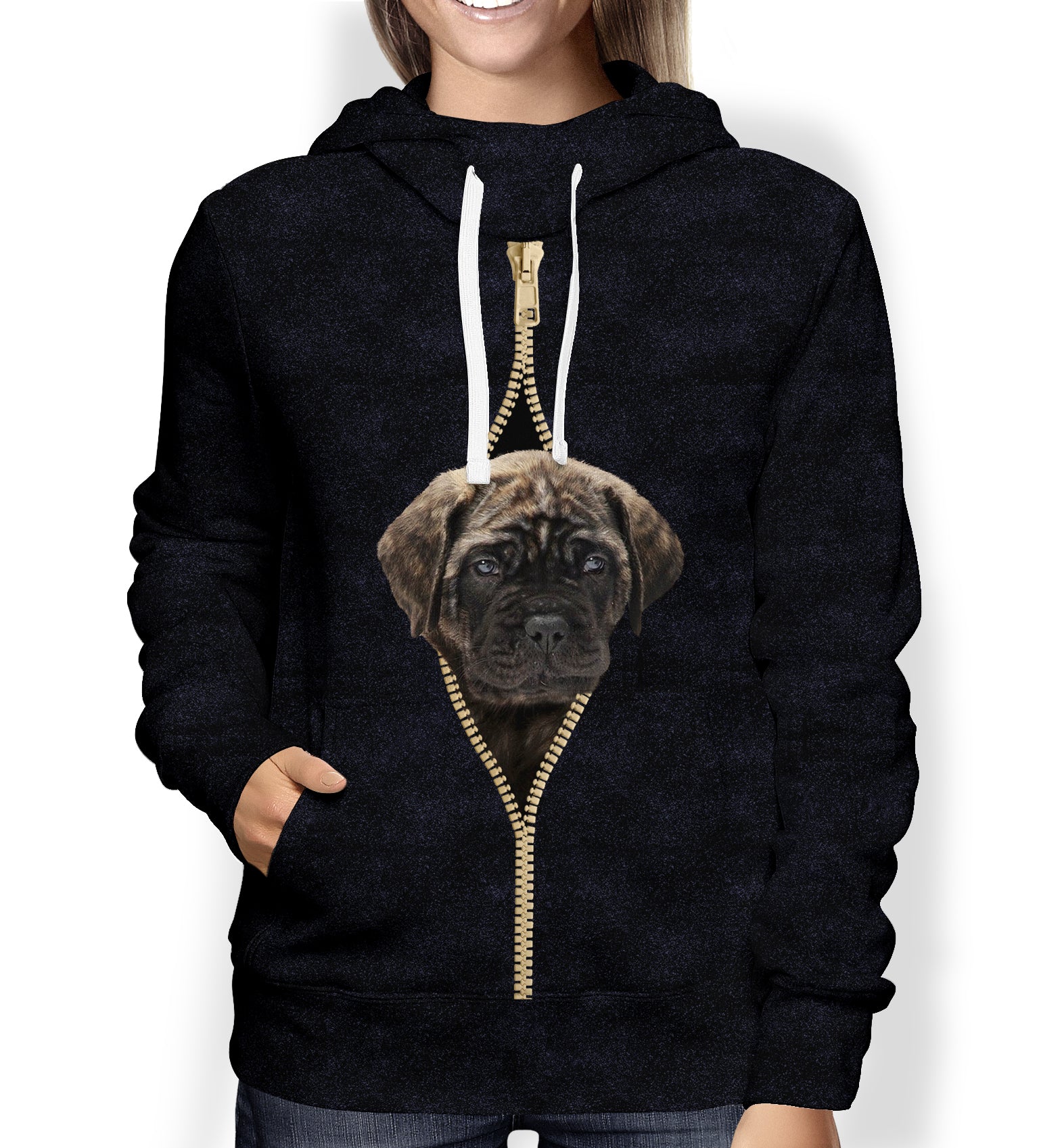 I'm With You - English Mastiff Hoodie V1