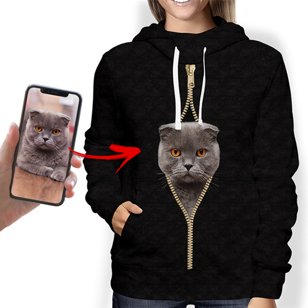 I'm With You - Personalized Hoodie With Your Pet's Photo V2