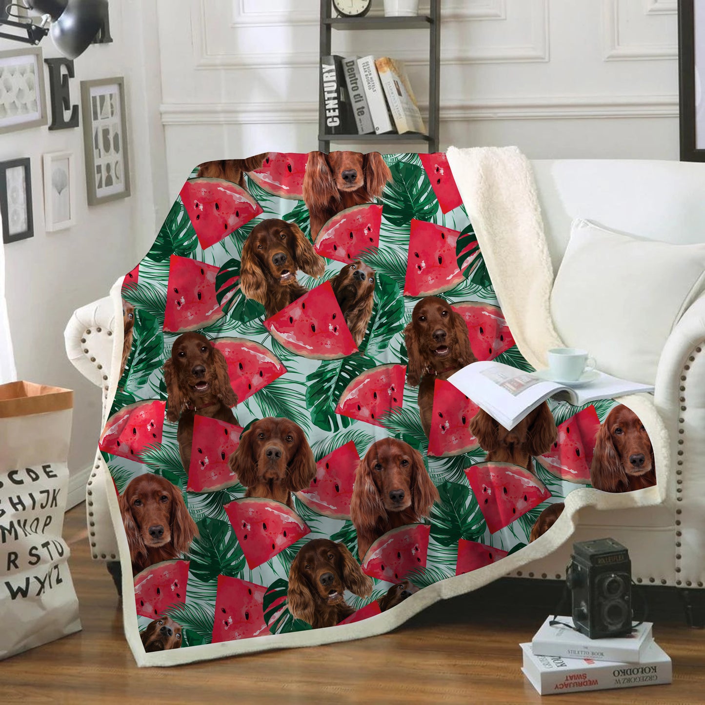 Irish Setter - Colorful Blanket V1