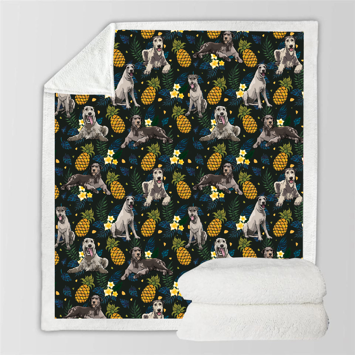 Irish Wolfhound - Colorful Blanket V2