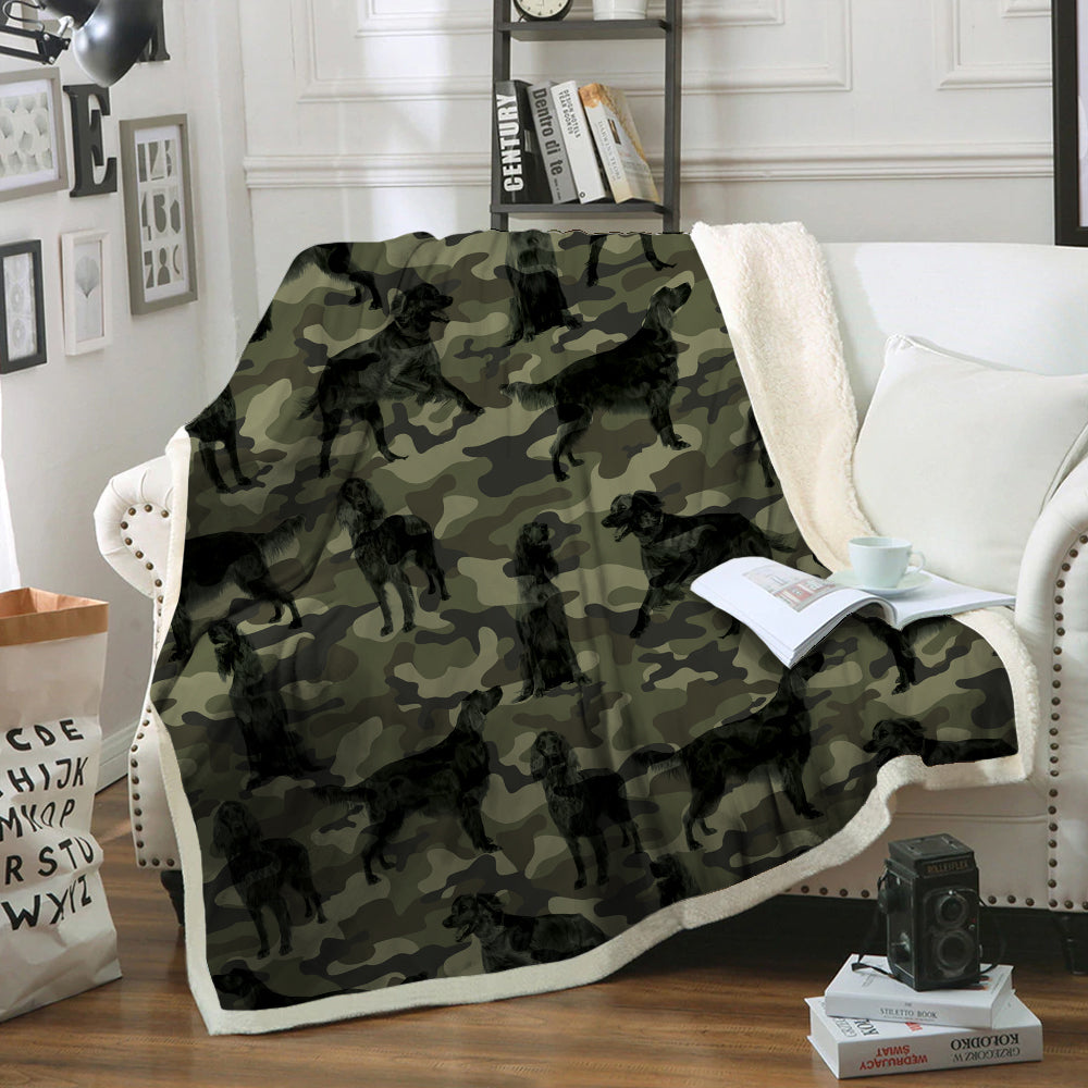 Irish Setter Camo Blanket V1