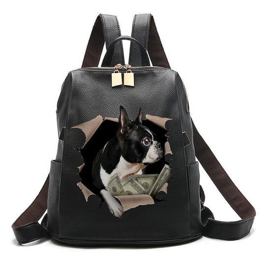 It's All Mine - Boston Terrier Backpack V1