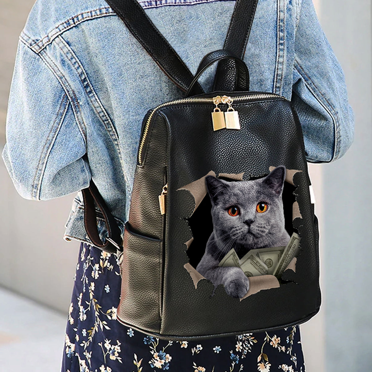 It's All Mine - British Shorthair Cat Backpack V1