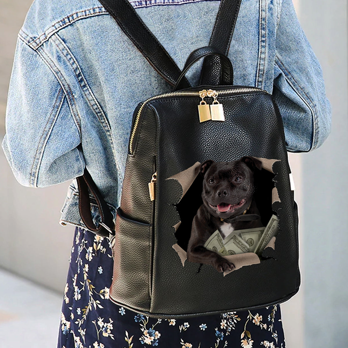 It's All Mine – Staffordshire Bull Terrier Rucksack V1