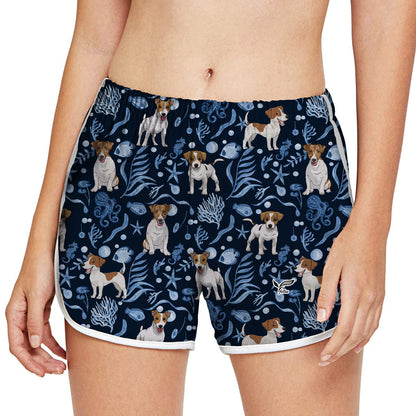 Jack Russell Terrier - Bunte Damen-Laufshorts V3