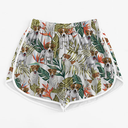 Jack Russell Terrier - Bunte Damen-Laufshorts V1