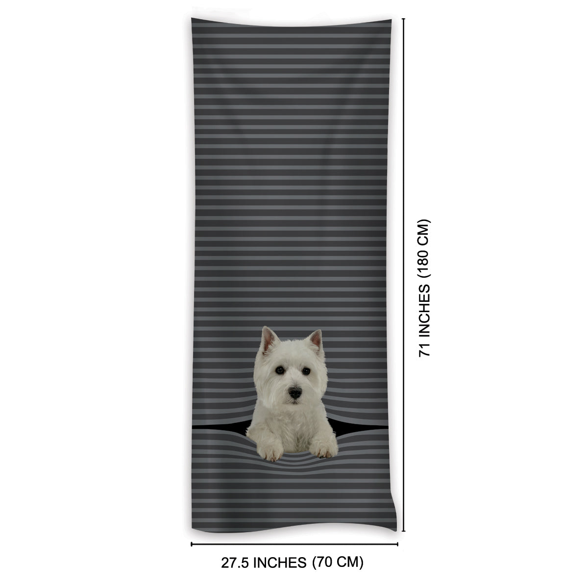 Hält Sie warm – West Highland White Terrier – Schal V1