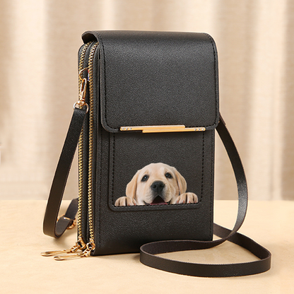 Labrador - Touch Screen Phone Wallet Case Crossbody Purse V1