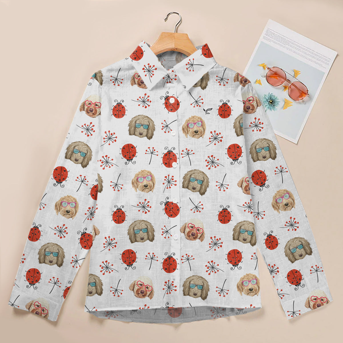 Coccinelle et Goldendoodle - Chemise femme