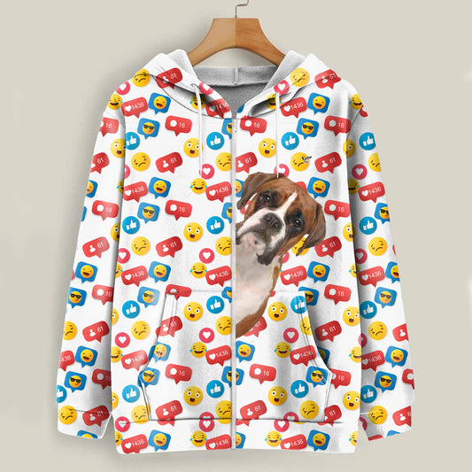 Like And Comment For Boxer Dog - Follus Hoodie