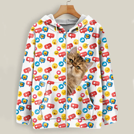 Like And Comment For Persian Cat - Follus Hoodie