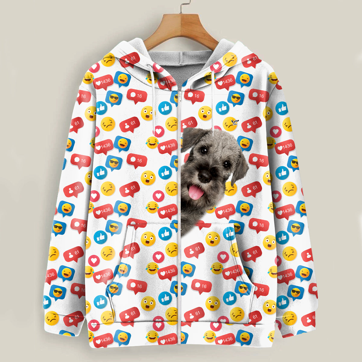 Like And Comment For Schnauzer - Follus Hoodie