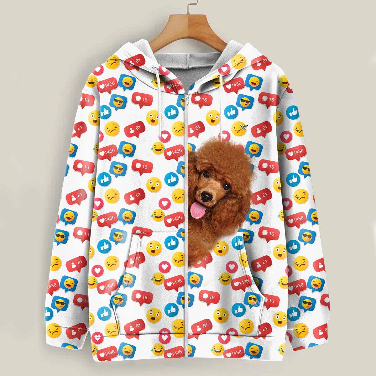 Like And Comment For Poodle - Follus Hoodie