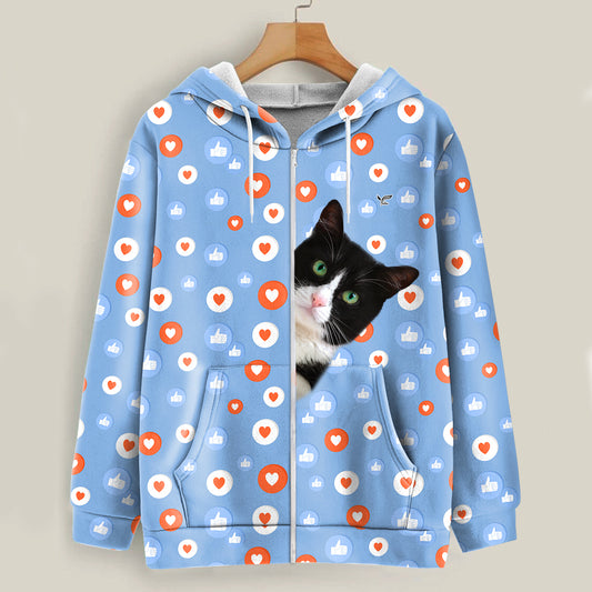 Like And Heart For British Shorthair Cat - Follus Hoodie