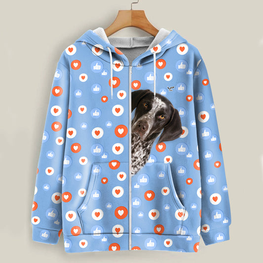 Like And Heart For German Shorthaired Pointerd - Follus Hoodie