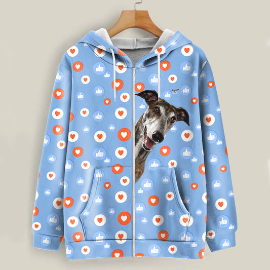 Like And Heart For Greyhound - Follus Hoodie