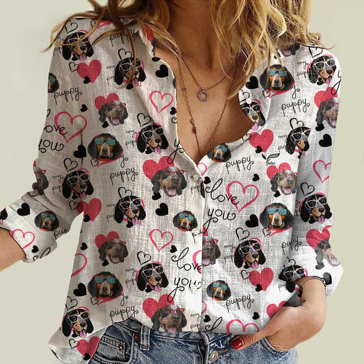 Love Your Bluetick Coonhound - Chemise femme