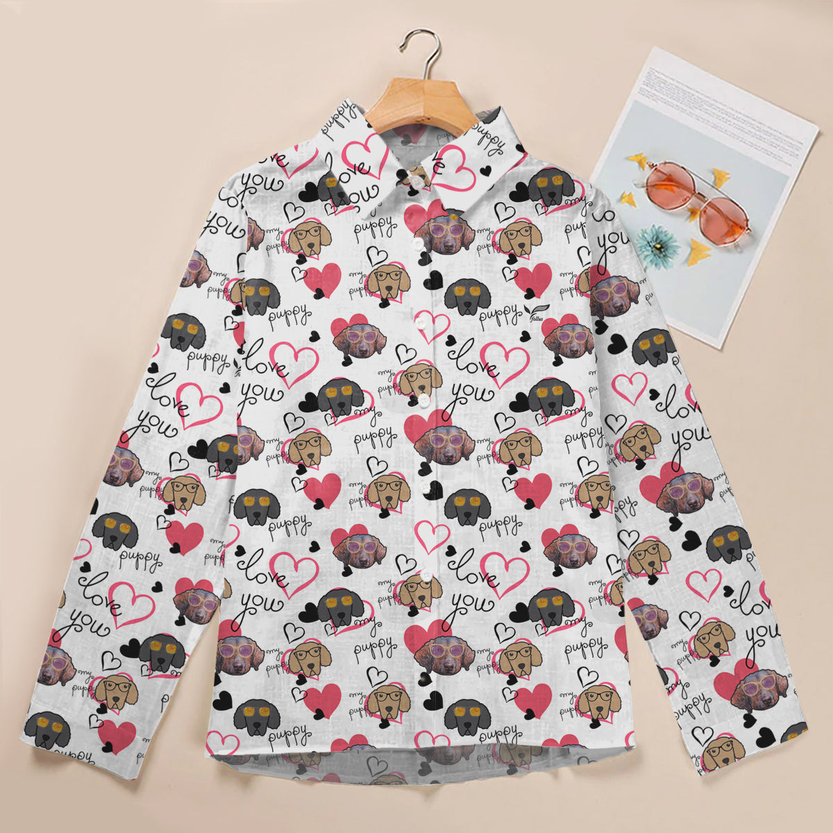 Love Your Curly Coated Retriever - Chemise femme