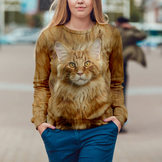 Maine Coon Katze Sweatshirt V1