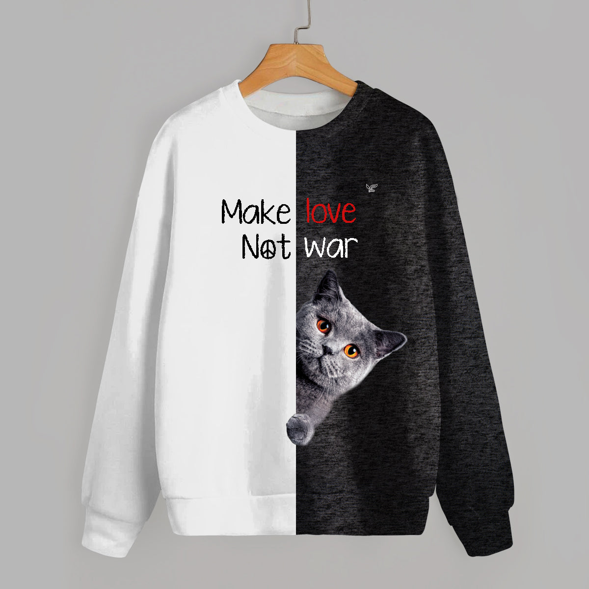 Make Love, Not War – Britisch Kurzhaarkatzen-Sweatshirt V1