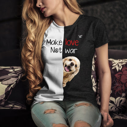 Faites l'amour, pas la guerre - T-shirt Cocker américain V1