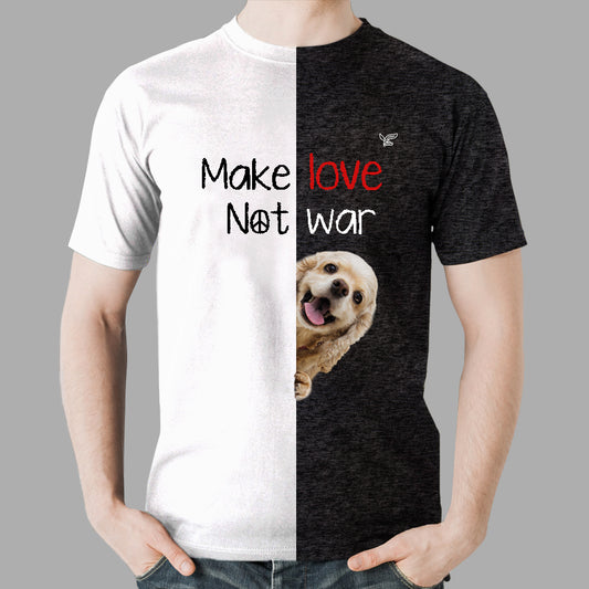 Make Love Not War - American Cocker Spaniel T-Shirt V1