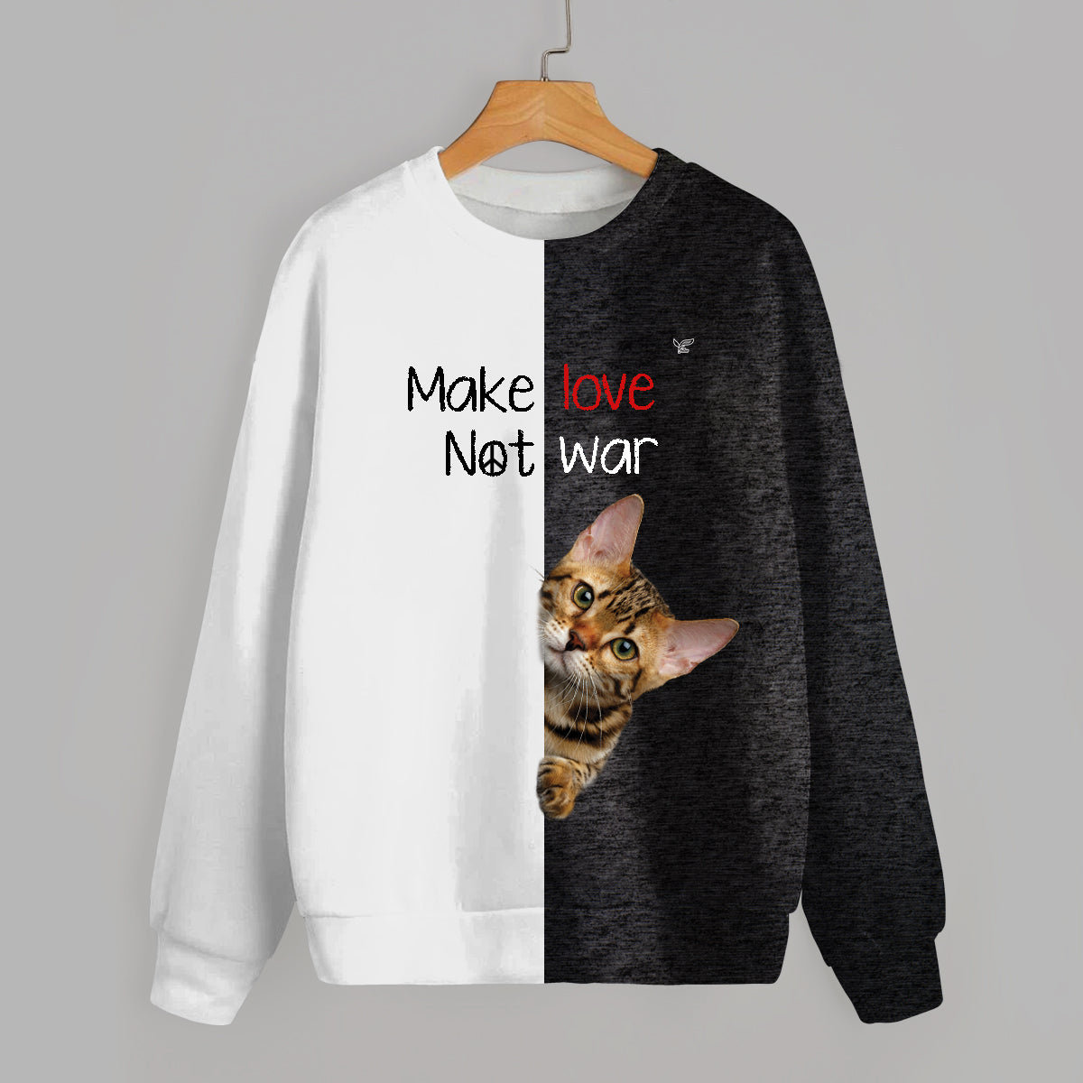 Make Love, Not War - Bengal Cat Sweatshirt V1