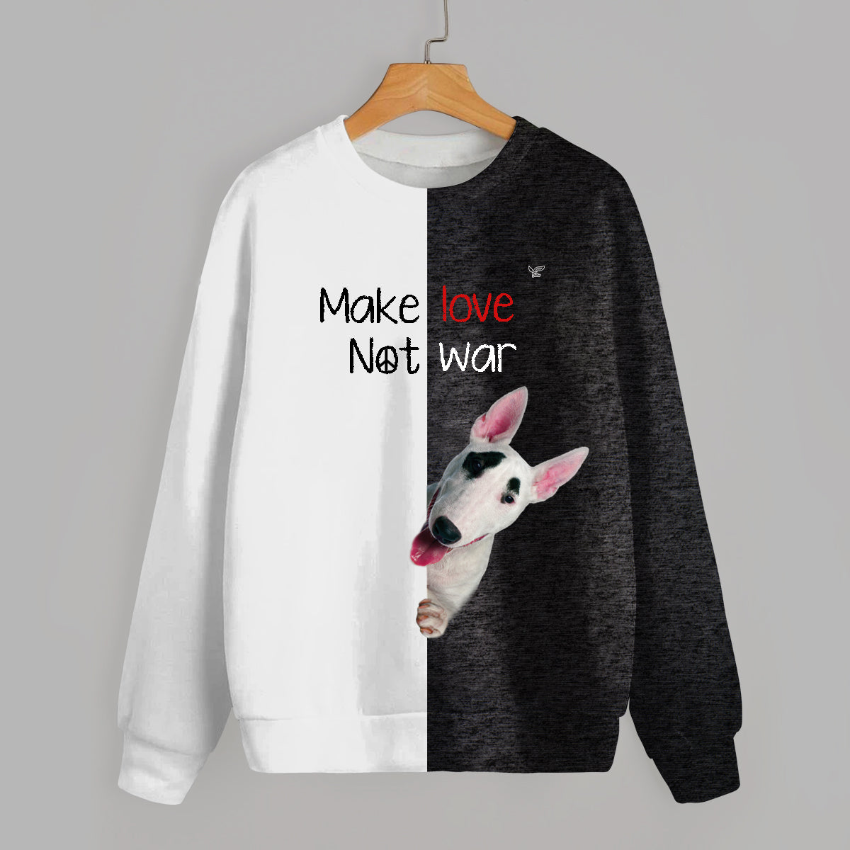 Faites l'amour, pas la guerre - Sweat Bull Terrier V1