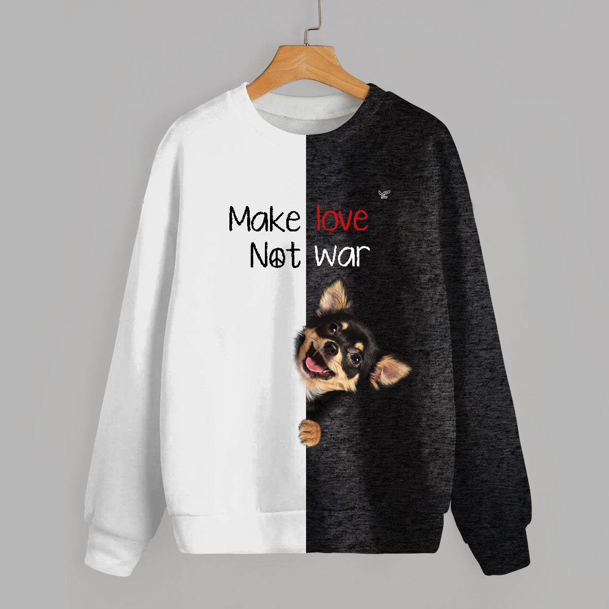 Faites l'amour, pas la guerre - Sweat Chihuahua V1